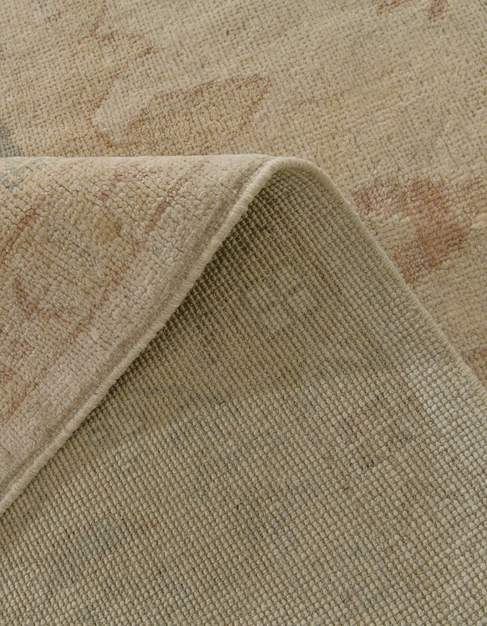 8' 5 x 9' 10 Hand Knotted Oushak Wool Rug