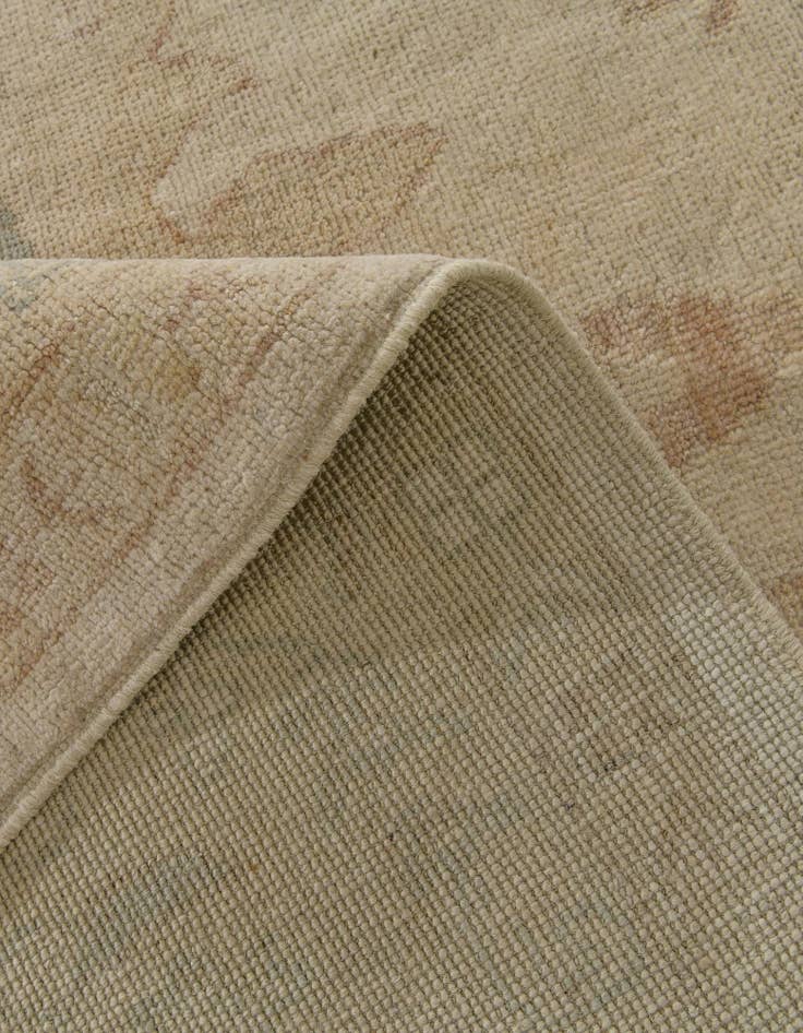 Detail image of 8' 5 x 9' 10 Hand Knotted Oushak Wool Rug