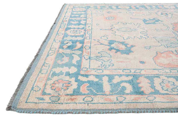 8' 2 x 10' 6 Hand Knotted Oushak Wool Rug