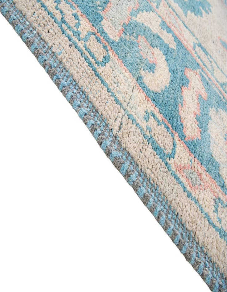 Detail image of 8' 2 x 10' 6 Hand Knotted Oushak Wool Rug