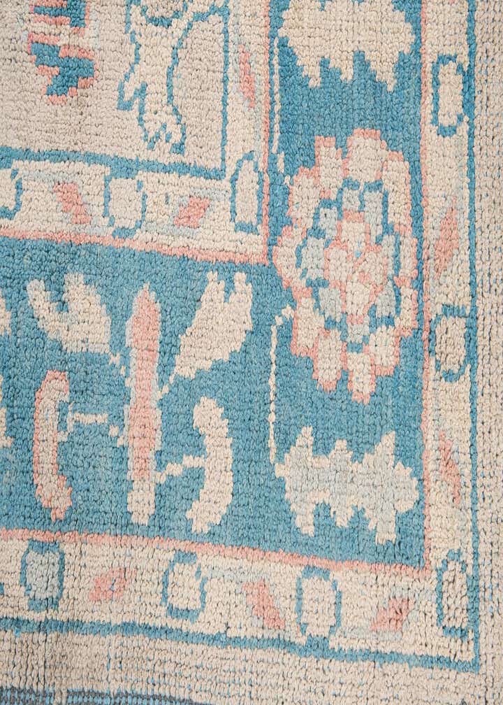 8' 2 x 10' 6 Hand Knotted Oushak Wool Rug