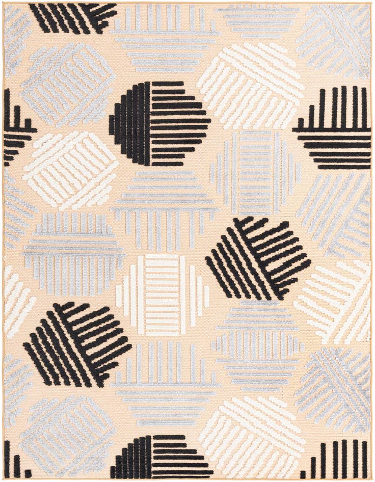 Detail image of 5' 3 x 7' 7 Easy-Clean Indoor / Outdoor Rug