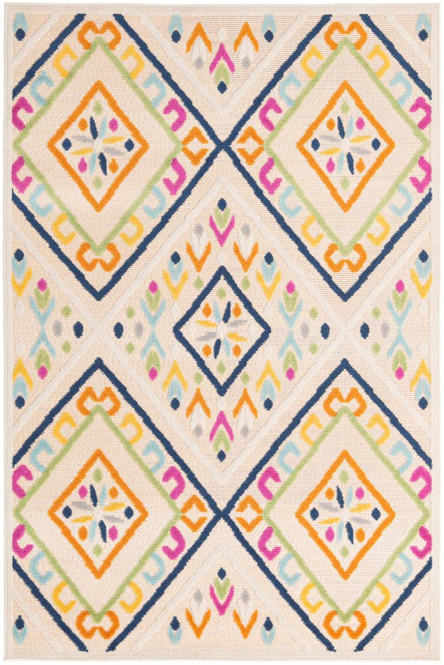 Detail image of 4' 7 x 7' 3 Easy-Clean Indoor / Outdoor Rug