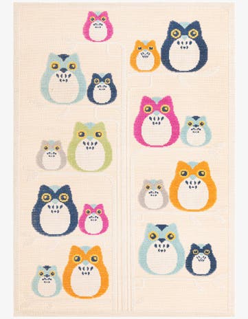 Light Beige Easy-Clean Indoor / Outdoor Rug