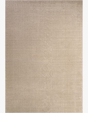 Light Beige Easy-Clean Solid Indoor / Outdoor Rug