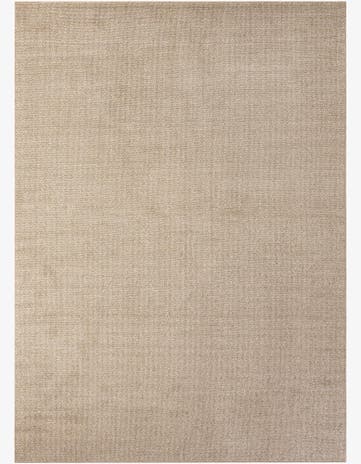 Light Beige Easy-Clean Solid Indoor / Outdoor Rug