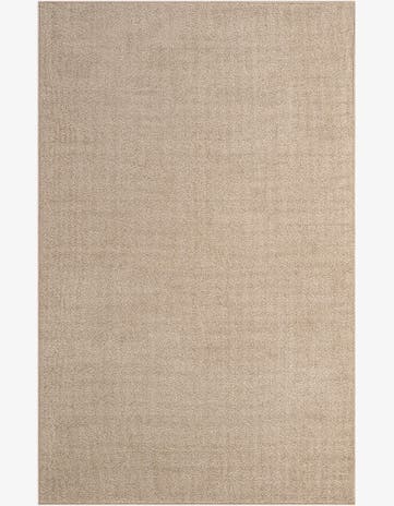 Light Beige Easy-Clean Solid Indoor / Outdoor Rug