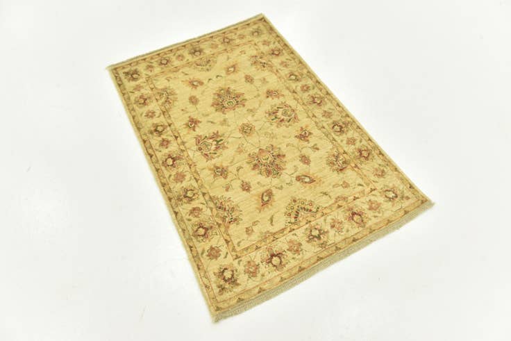 Detail image of 2' 8 x 4' Hand Knotted Peshawar Ziegler Rug
