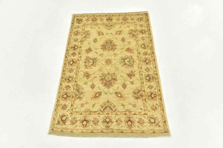 Detail image of 2' 8 x 4' Hand Knotted Peshawar Ziegler Rug