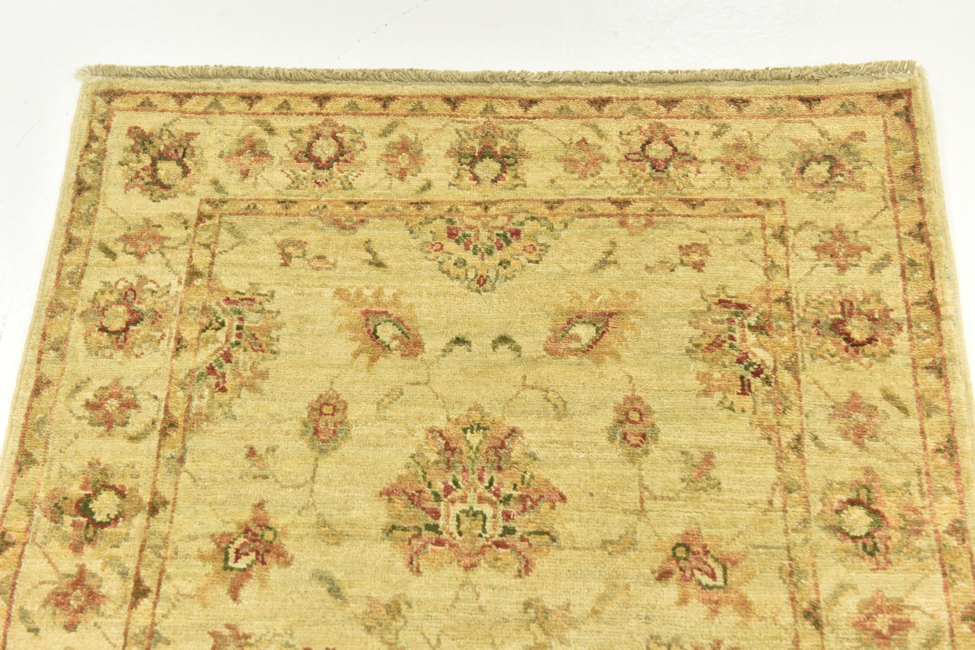 2' 8 x 4' Hand Knotted Peshawar Ziegler Rug