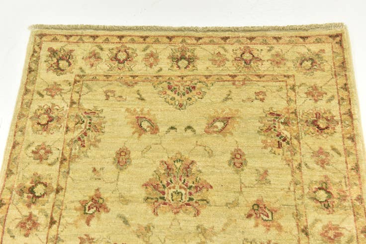 Detail image of 2' 8 x 4' Hand Knotted Peshawar Ziegler Rug