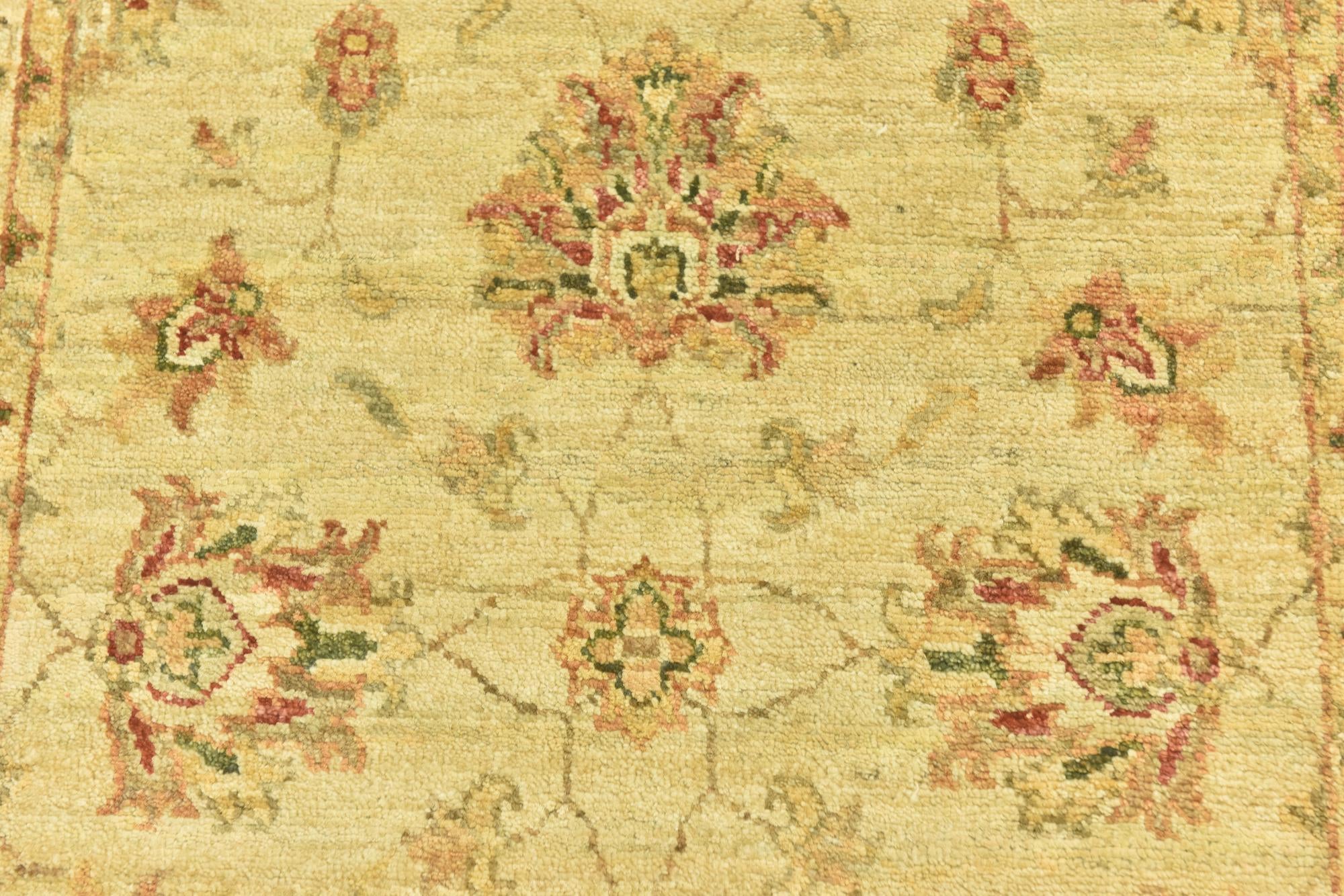 2' 8 x 4' Hand Knotted Peshawar Ziegler Rug