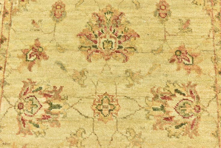 Detail image of 2' 8 x 4' Hand Knotted Peshawar Ziegler Rug