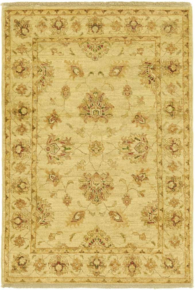 2' 8 x 4' Hand Knotted Peshawar Ziegler Rug