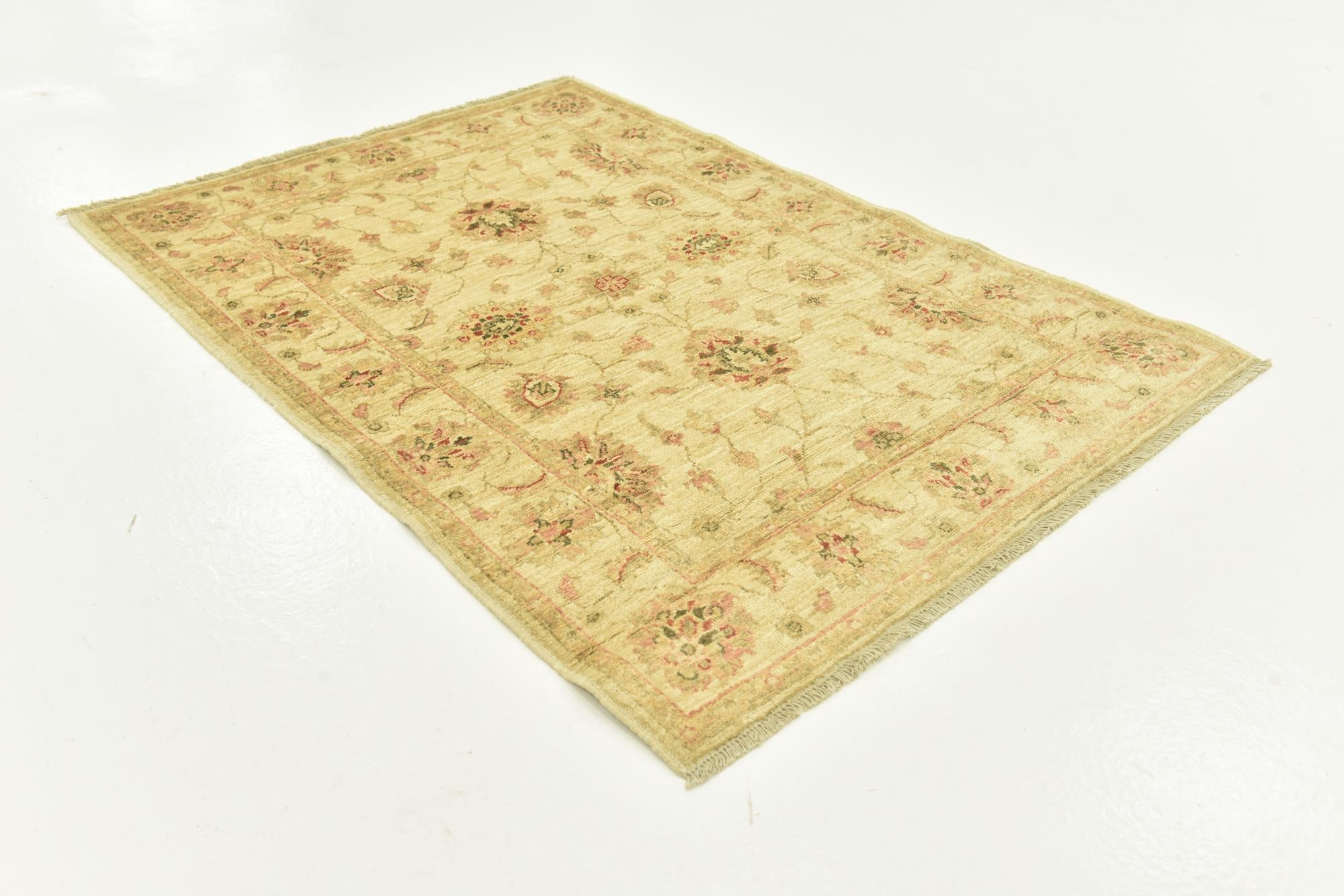 3' 5 x 4' 9 Hand Knotted Peshawar Ziegler Rug