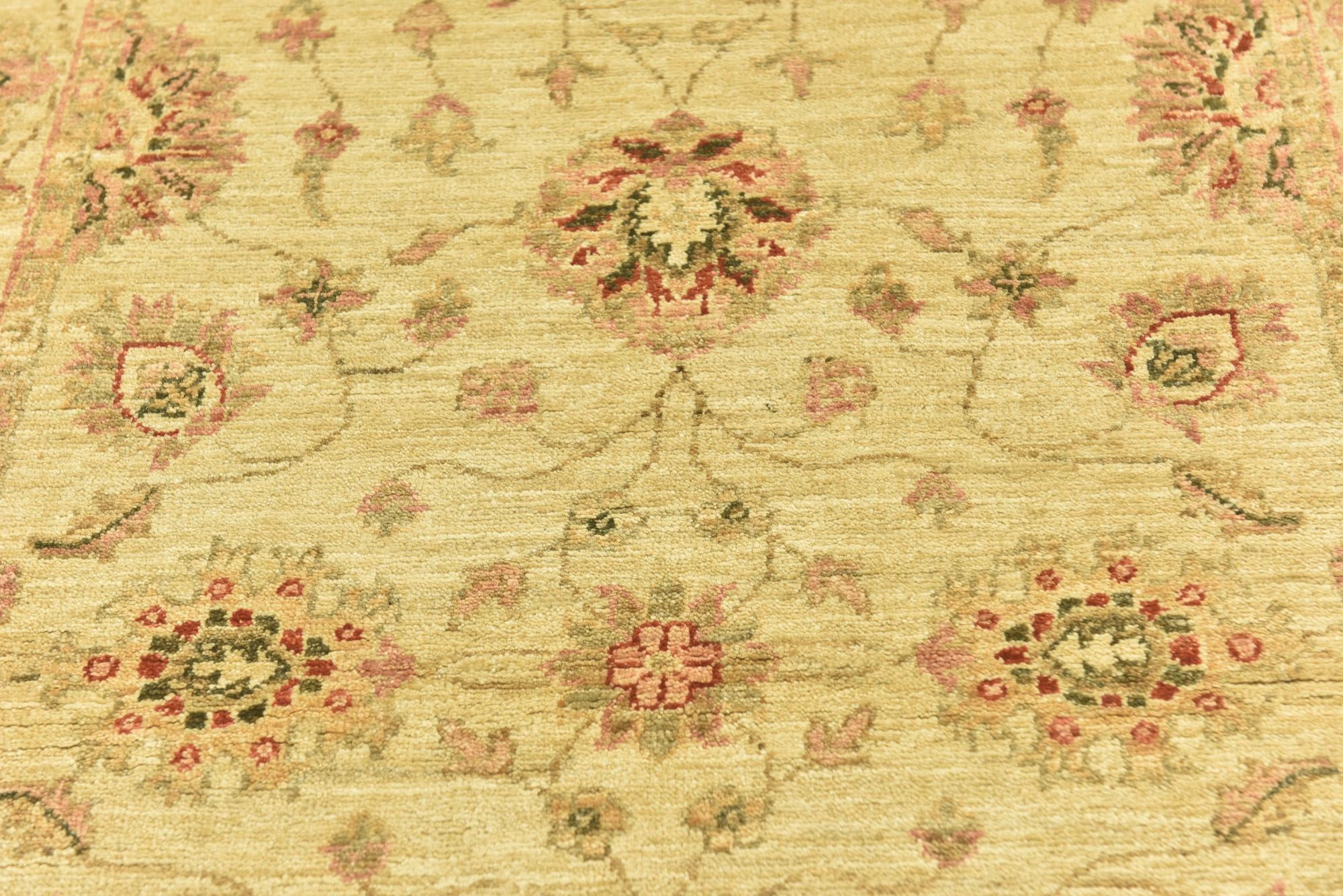 3' 5 x 4' 9 Hand Knotted Peshawar Ziegler Rug
