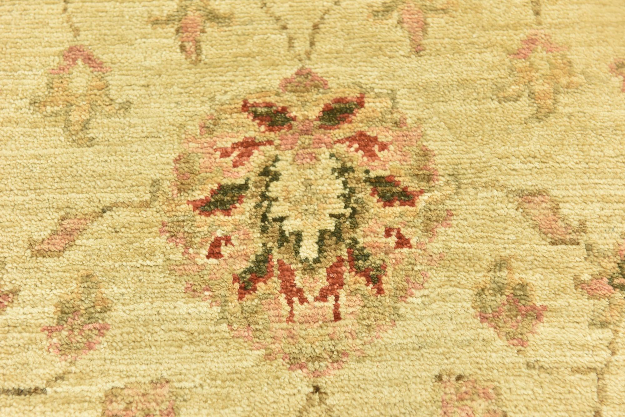 3' 5 x 4' 9 Hand Knotted Peshawar Ziegler Rug