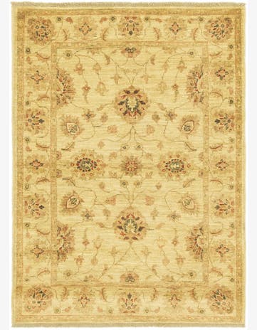 3' 5 x 4' 9 Hand Knotted Peshawar Ziegler Rug