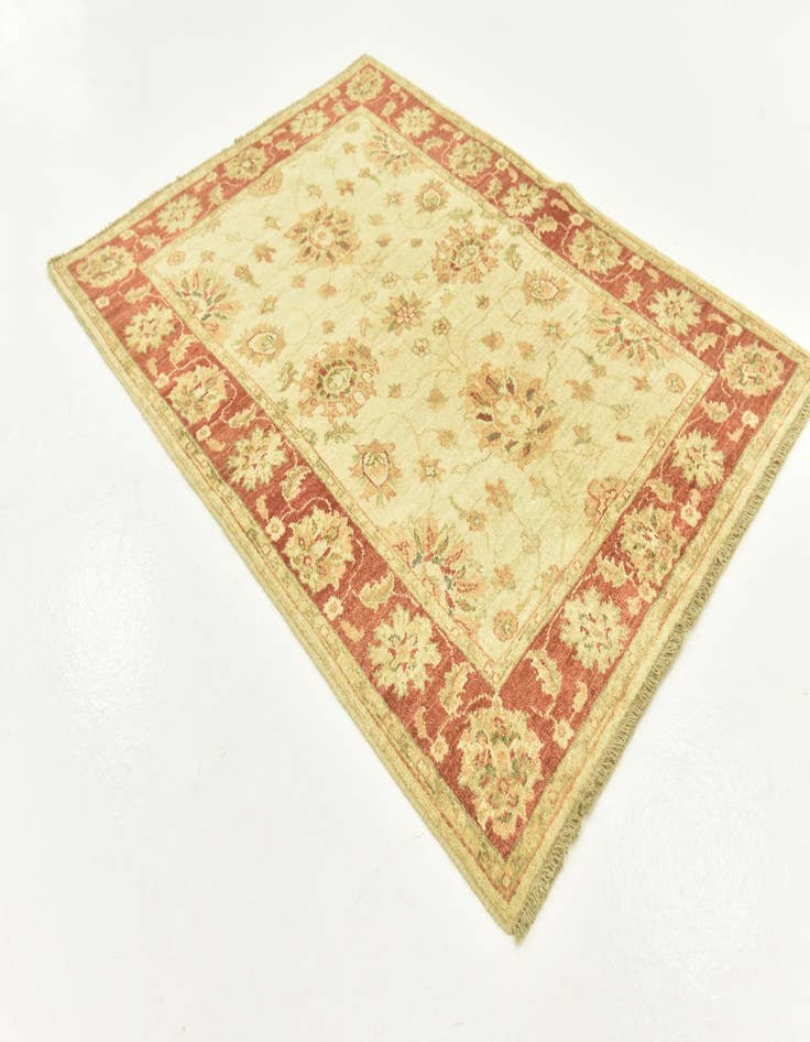 Detail image of 3' 6 x 4' 9 Hand Knotted Peshawar Ziegler Rug