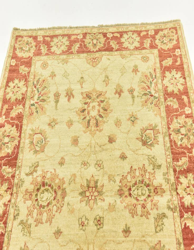 Detail image of 3' 6 x 4' 9 Hand Knotted Peshawar Ziegler Rug