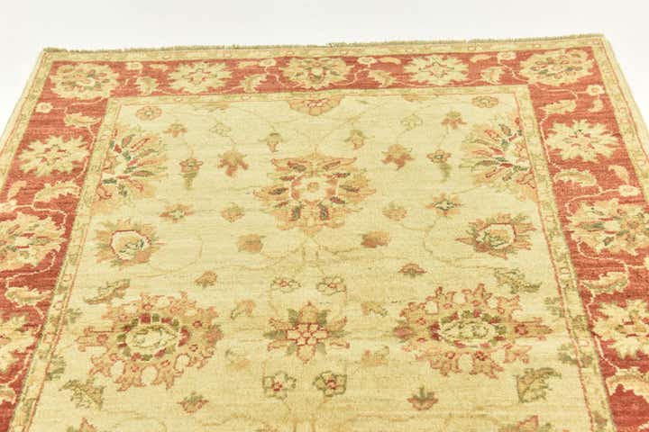 3' 6 x 4' 9 Hand Knotted Peshawar Ziegler Rug