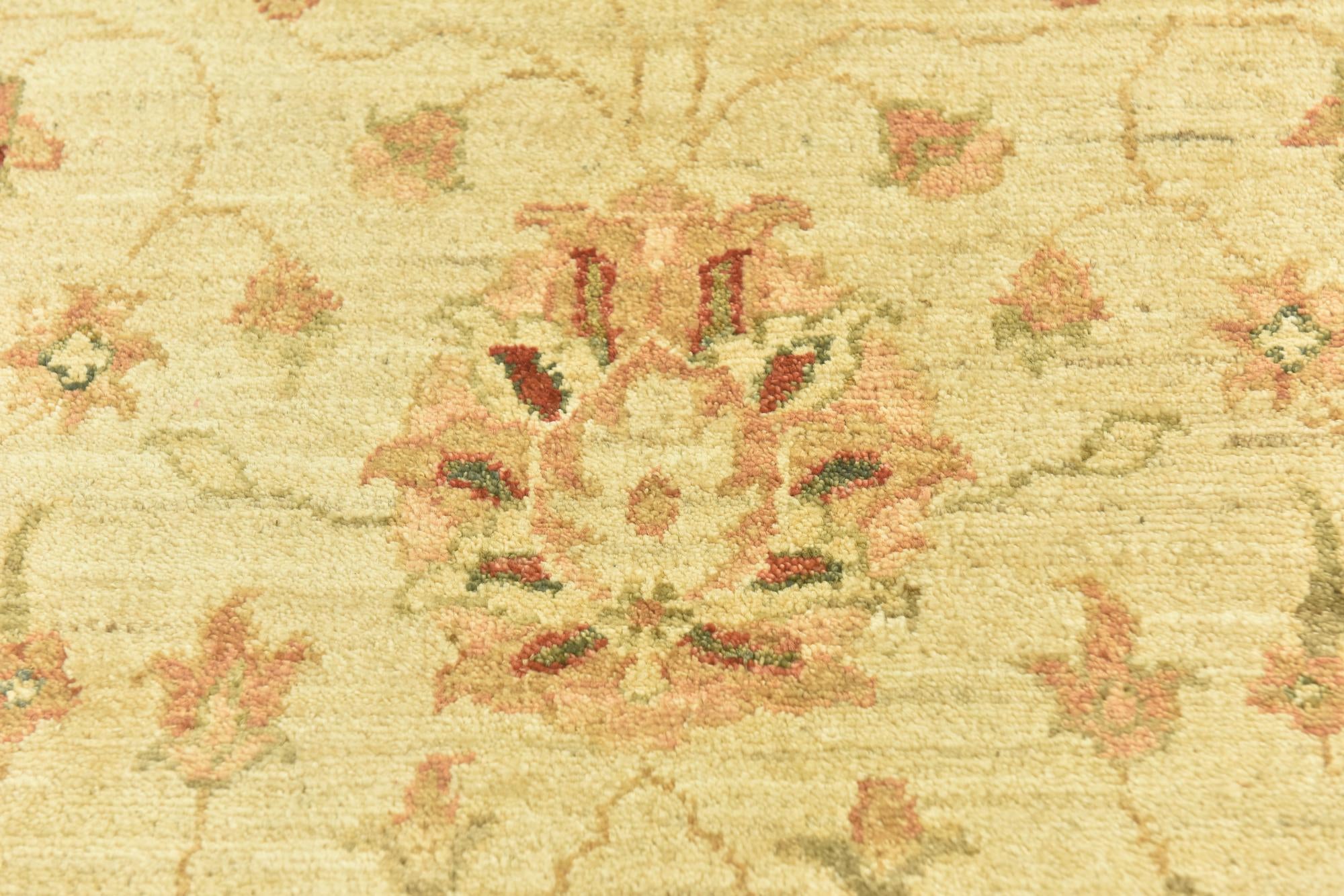 3' 6 x 4' 9 Hand Knotted Peshawar Ziegler Rug