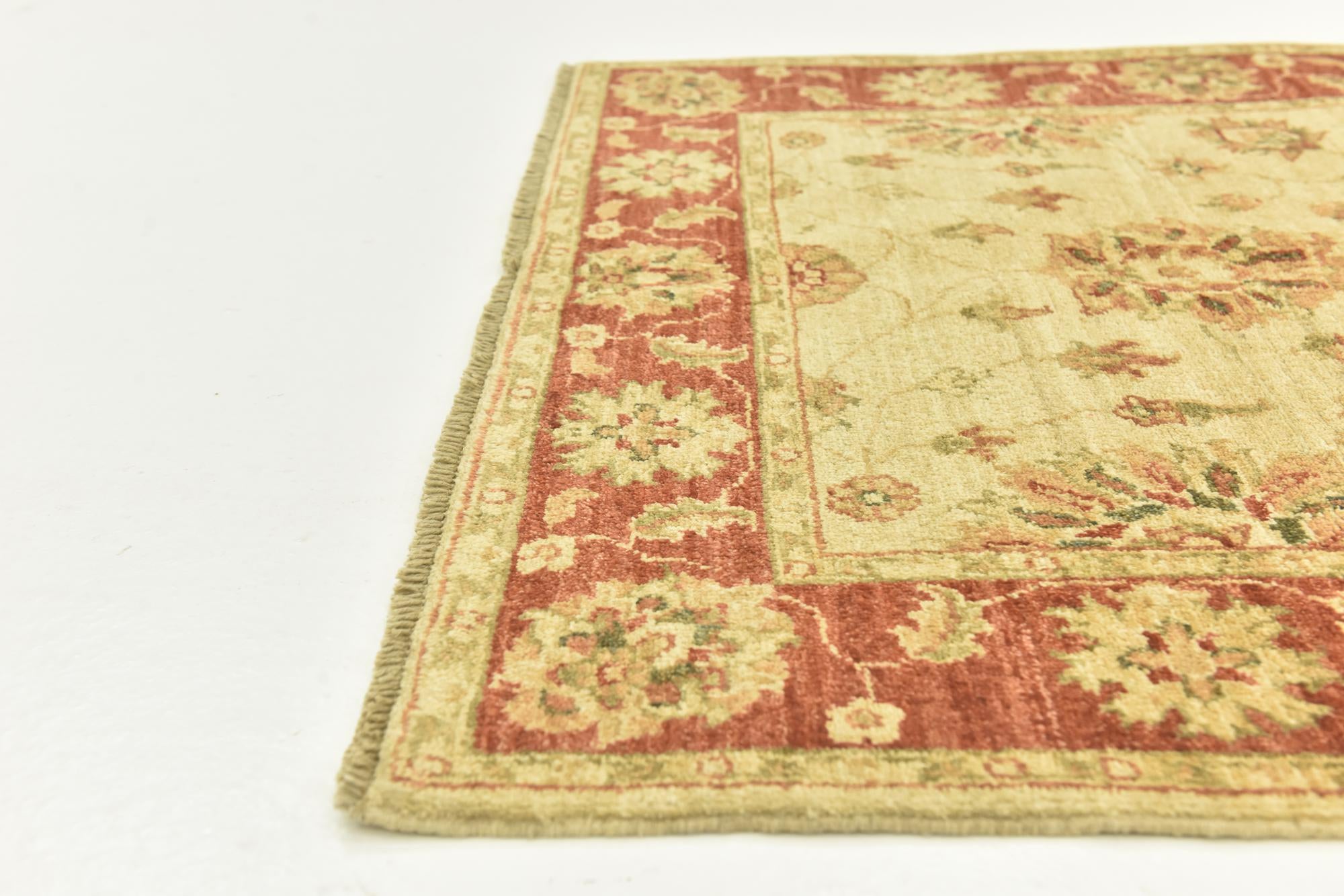3' 6 x 4' 9 Hand Knotted Peshawar Ziegler Rug