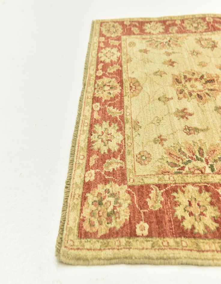 Detail image of 3' 6 x 4' 9 Hand Knotted Peshawar Ziegler Rug
