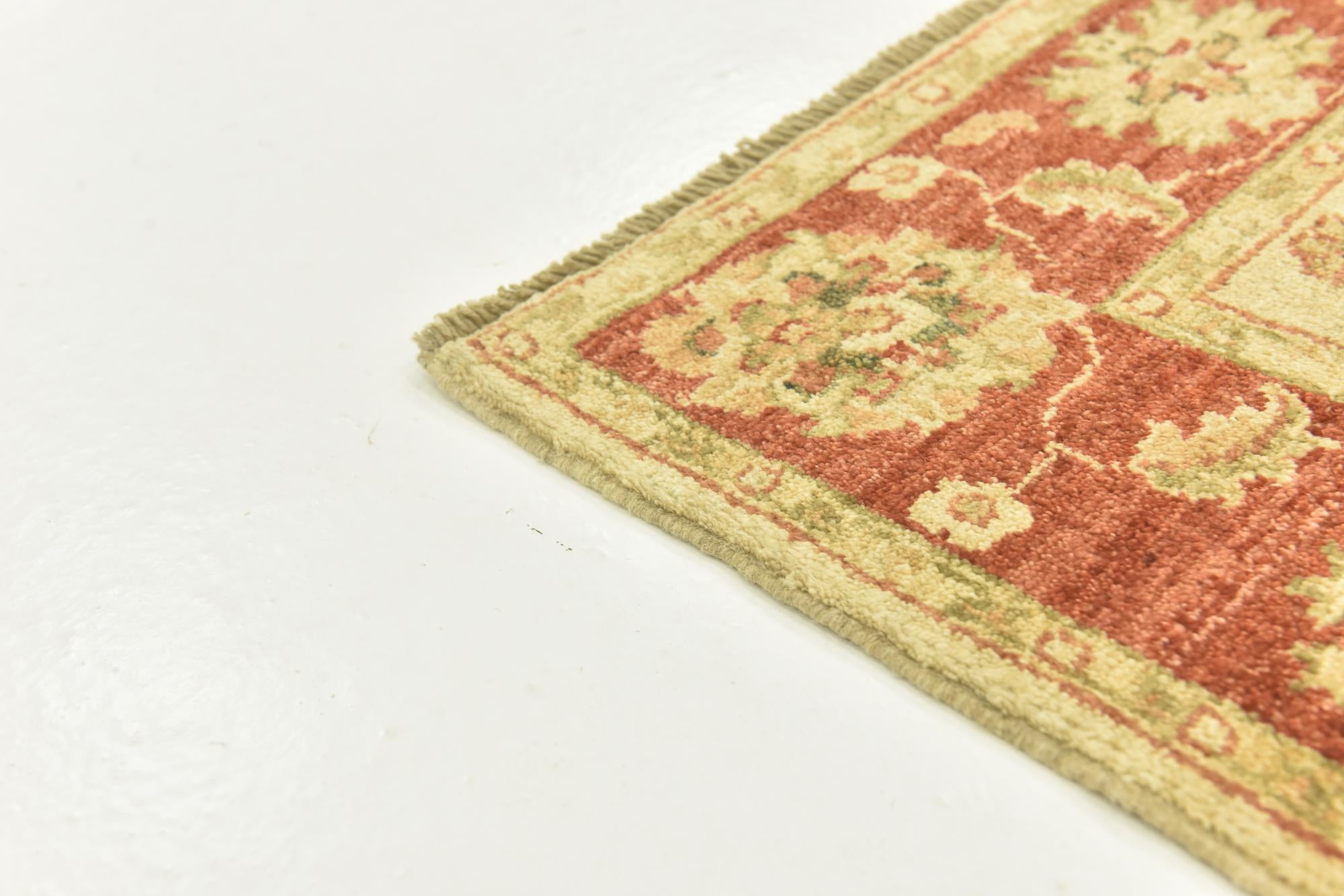 3' 6 x 4' 9 Hand Knotted Peshawar Ziegler Rug