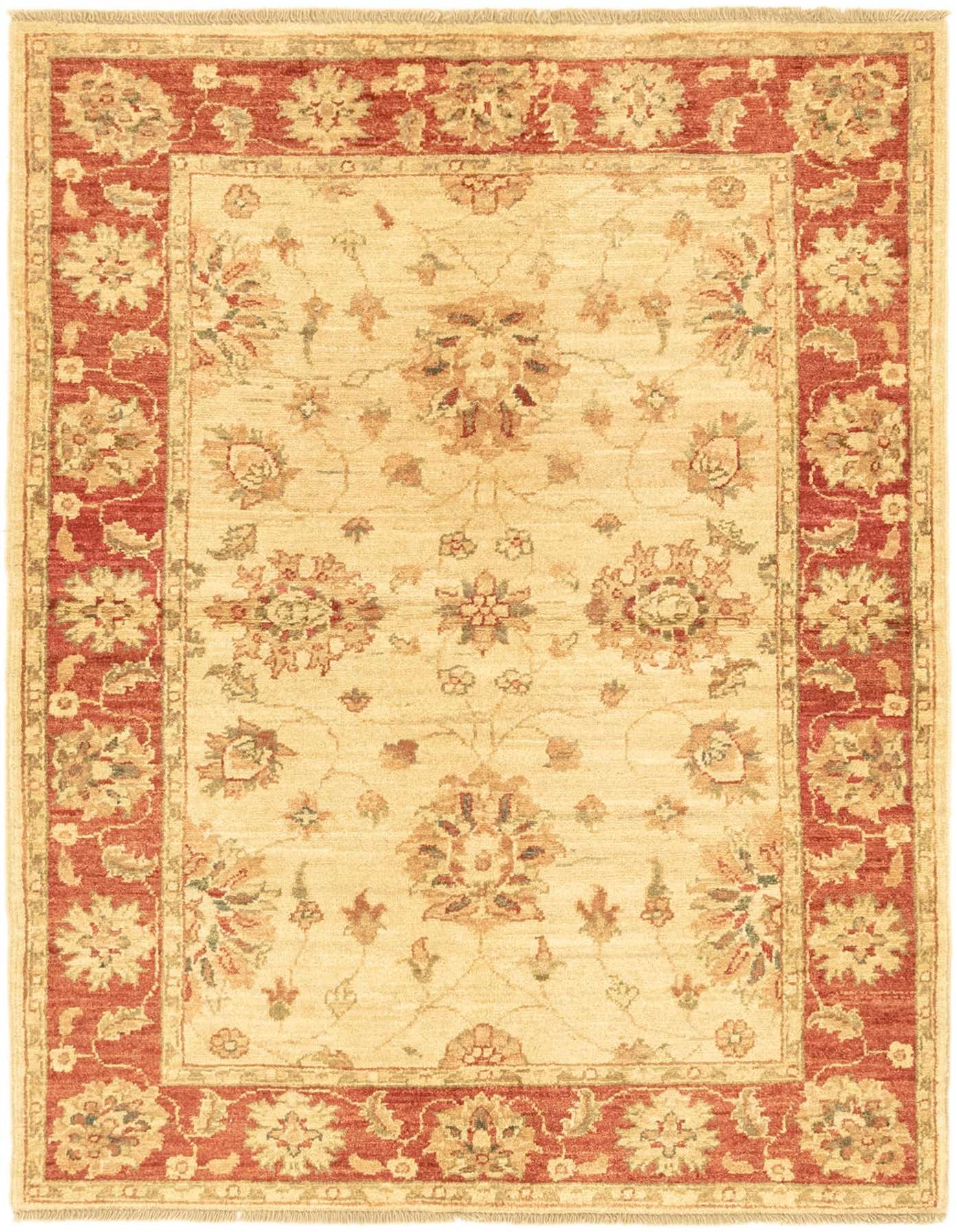 3' 6 x 4' 9 Hand Knotted Peshawar Ziegler Rug