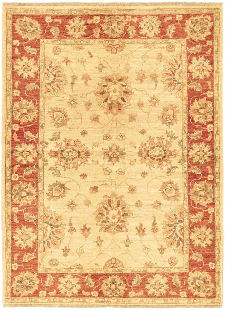 3' 6 x 4' 9 Hand Knotted Peshawar Ziegler Rug