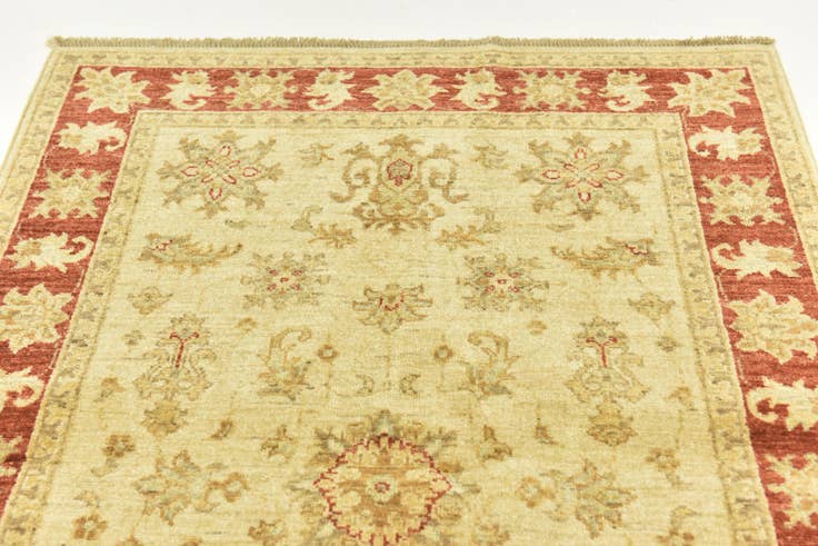 Detail image of 3' 3 x 4' 11 Hand Knotted Peshawar Ziegler Rug