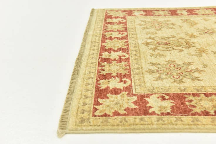 Detail image of 3' 3 x 4' 11 Hand Knotted Peshawar Ziegler Rug
