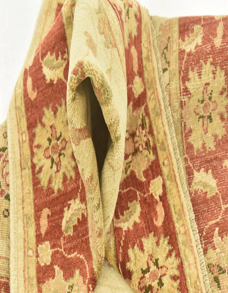 Detail image of 3' 5 x 5'  Hand Knotted Peshawar Ziegler Rug