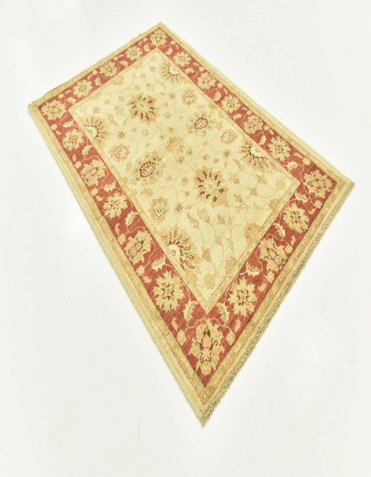 Detail image of 3' 5 x 5'  Hand Knotted Peshawar Ziegler Rug