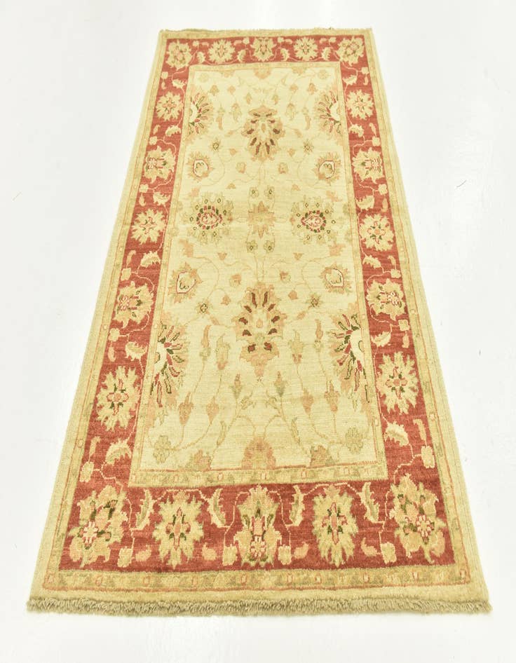 Detail image of 3' 5 x 5'  Hand Knotted Peshawar Ziegler Rug