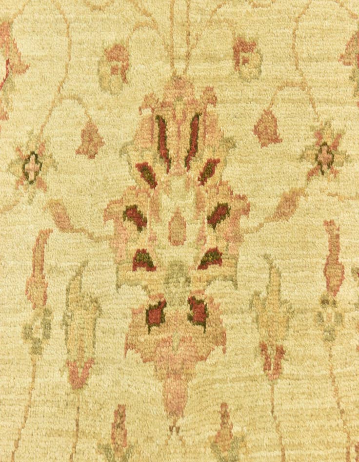 Detail image of 3' 5 x 5'  Hand Knotted Peshawar Ziegler Rug