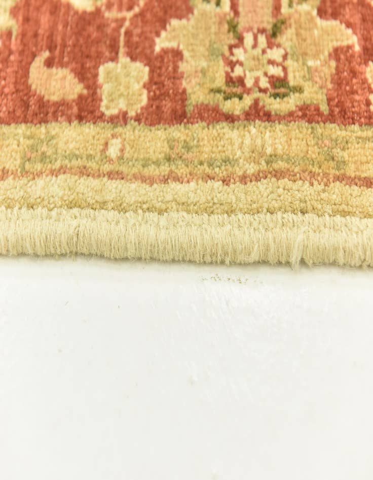 Detail image of 3' 5 x 5'  Hand Knotted Peshawar Ziegler Rug