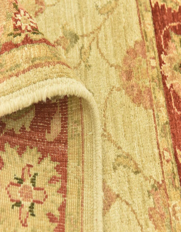 Detail image of 3' 5 x 5'  Hand Knotted Peshawar Ziegler Rug