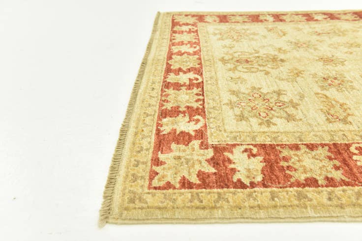 Detail image of 3' 5 x 4' 10 Hand Knotted Peshawar Ziegler Rug