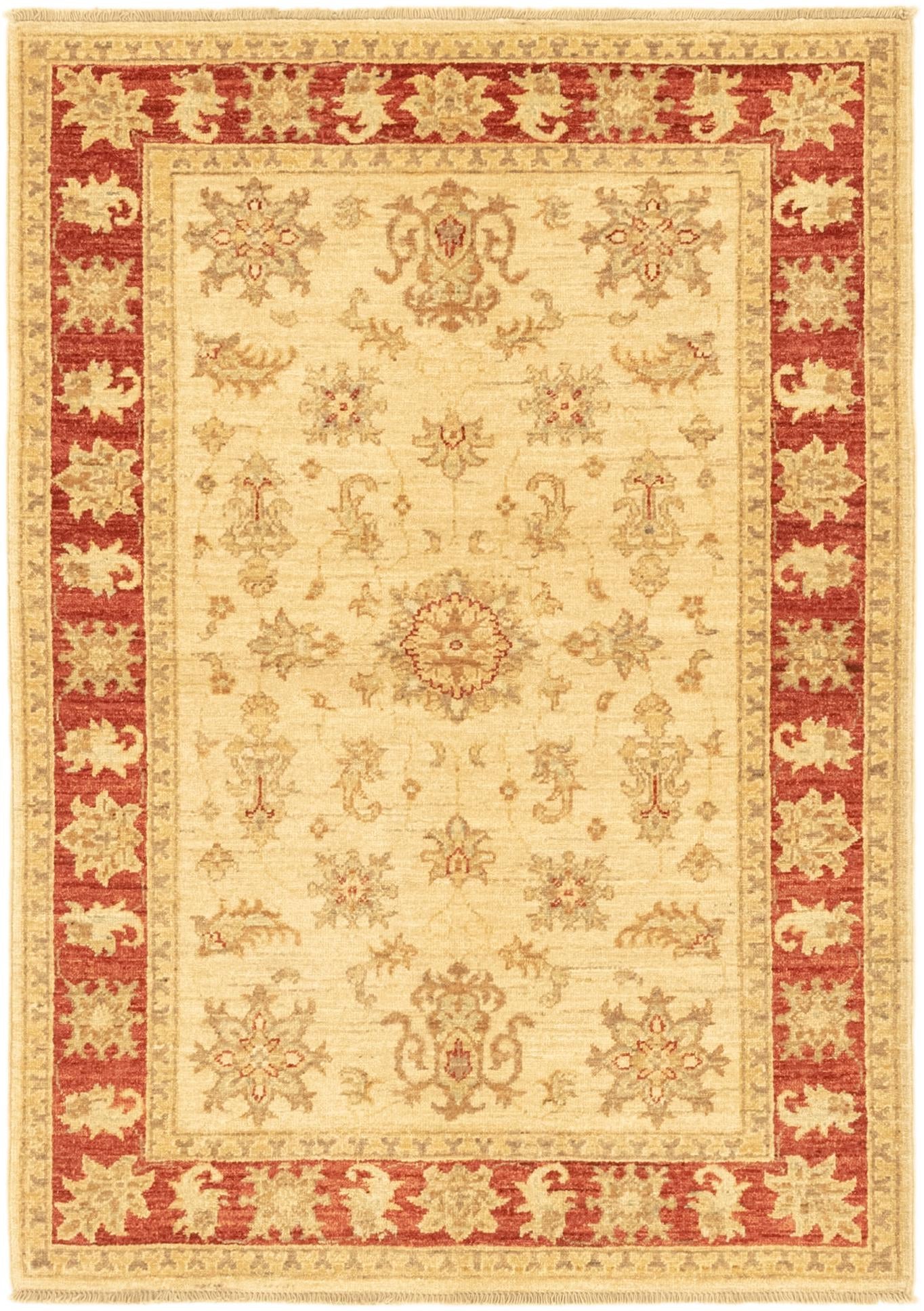 3' 5 x 4' 10 Hand Knotted Peshawar Ziegler Rug
