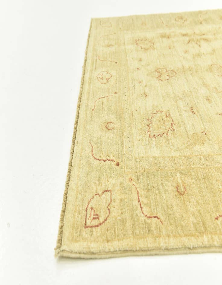 Detail image of 3' 5 x 4' 11 Hand Knotted Peshawar Ziegler Rug