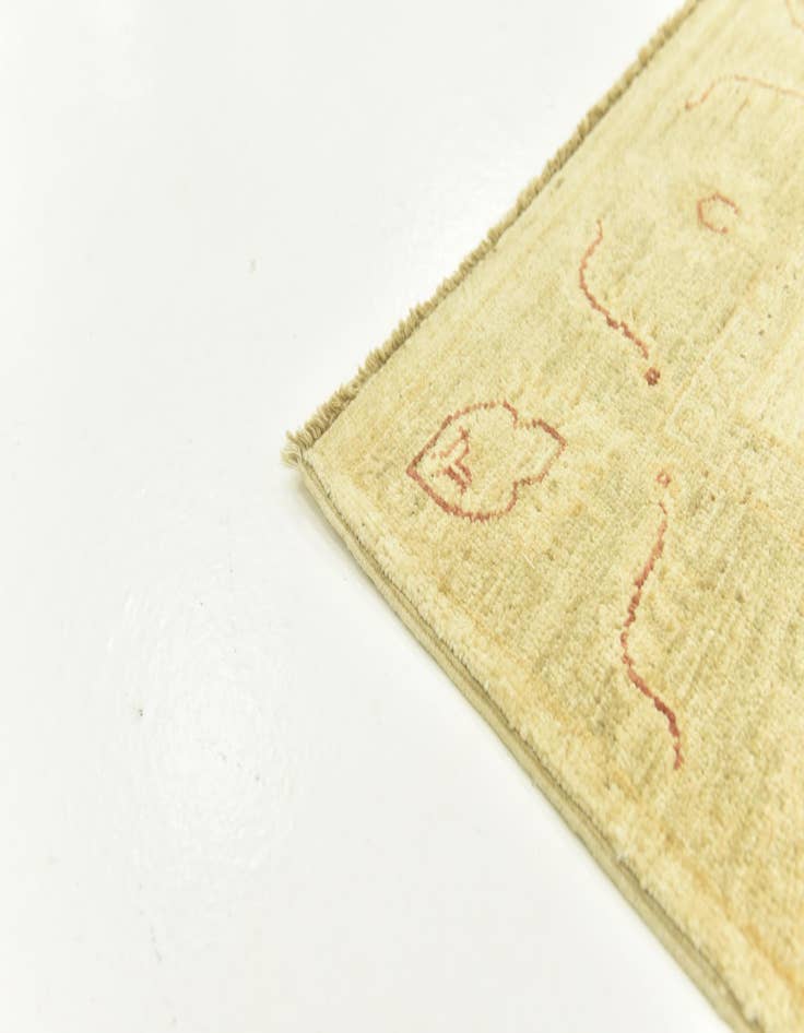 Detail image of 3' 5 x 4' 11 Hand Knotted Peshawar Ziegler Rug