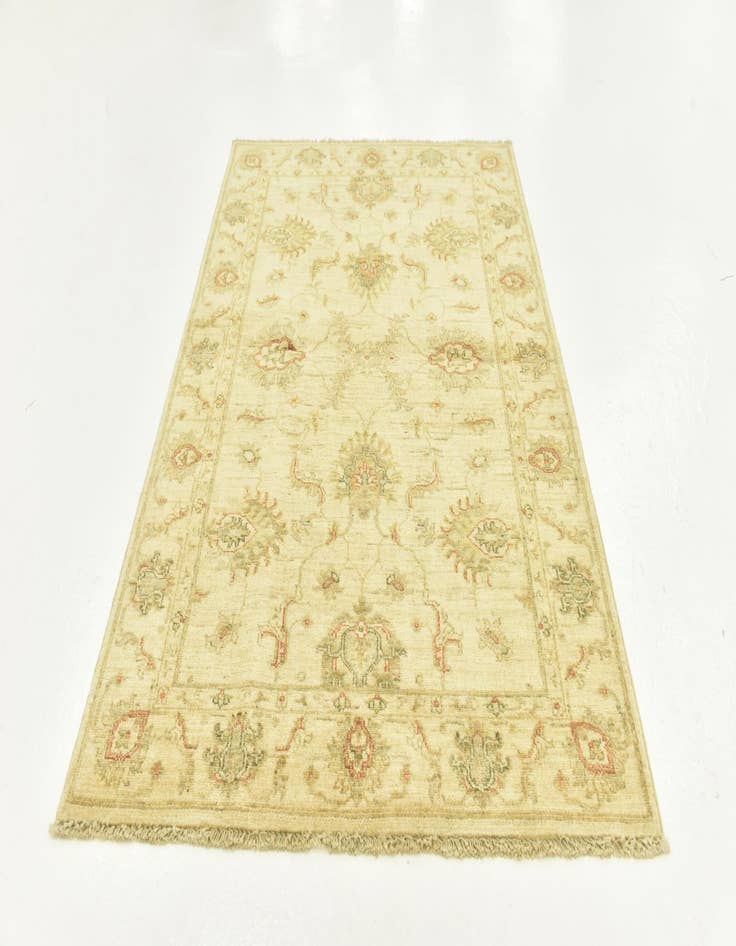 Detail image of 3' 4 x 5' Hand Knotted Peshawar Ziegler Rug