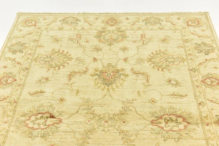 Detail image of 3' 4 x 5' Hand Knotted Peshawar Ziegler Rug