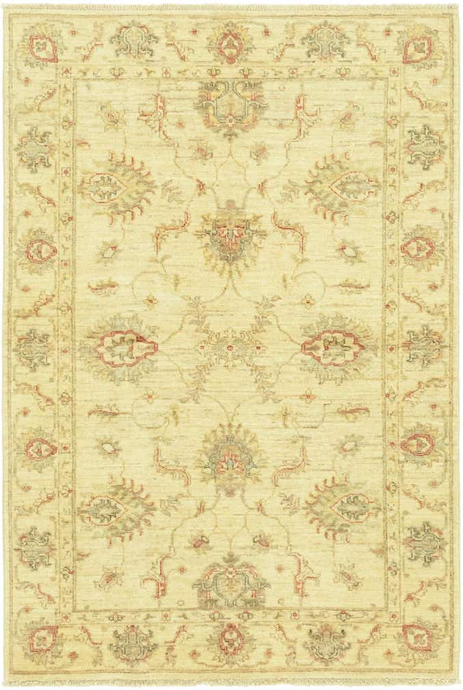 3' 4 x 5' Hand Knotted Peshawar Ziegler Rug