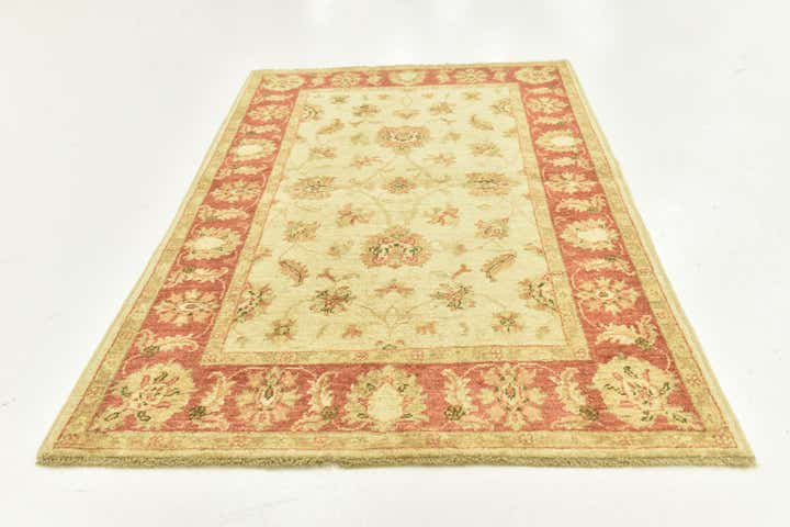 3' 4 x 5' Hand Knotted Peshawar Ziegler Rug
