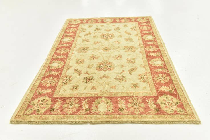 Detail image of 3' 4 x 5' Hand Knotted Peshawar Ziegler Rug
