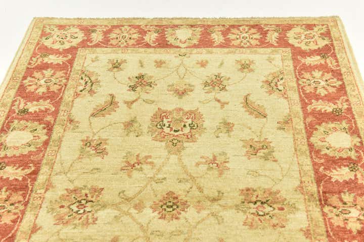 3' 4 x 5' Hand Knotted Peshawar Ziegler Rug