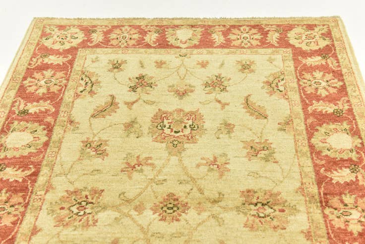 Detail image of 3' 4 x 5' Hand Knotted Peshawar Ziegler Rug